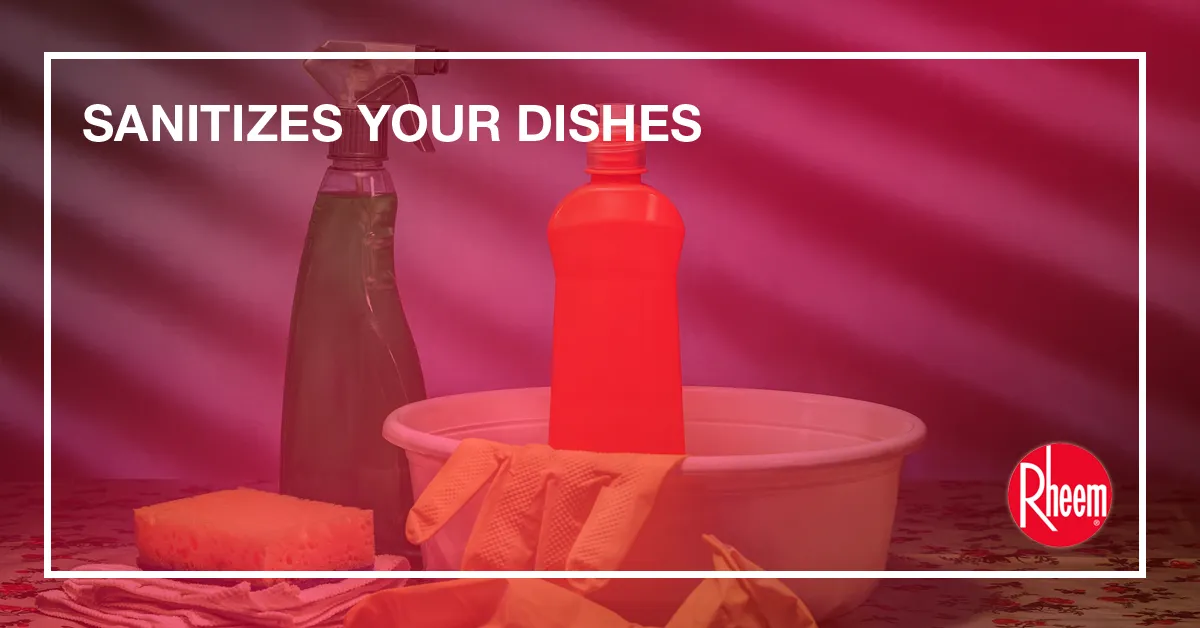 sanitizes your dishes