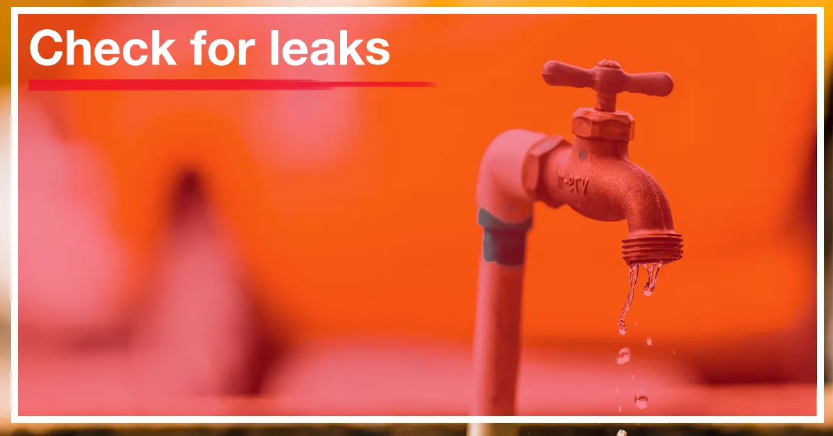 Check for leaks