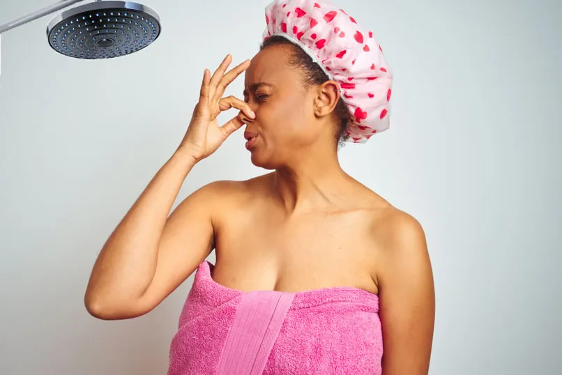 Smelly hot water
